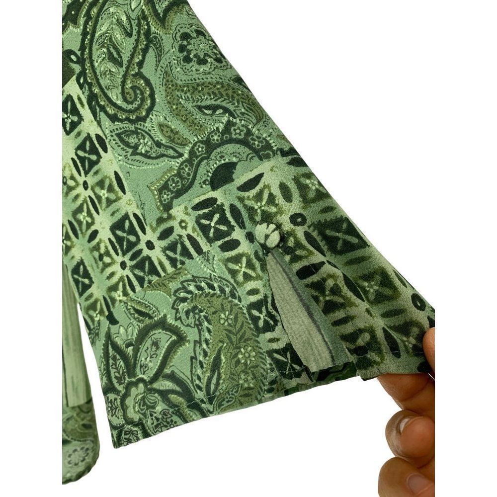 Women’s Judith Hart 2 Piece Skirt Set Green Size 22W 5467 Asian Theme Wrap - Picture 3 of 10